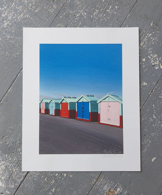 Beach Huts in Hove print