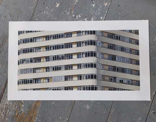 Fine art Print of the famous art deco building facade of Embassy Court in Brighton