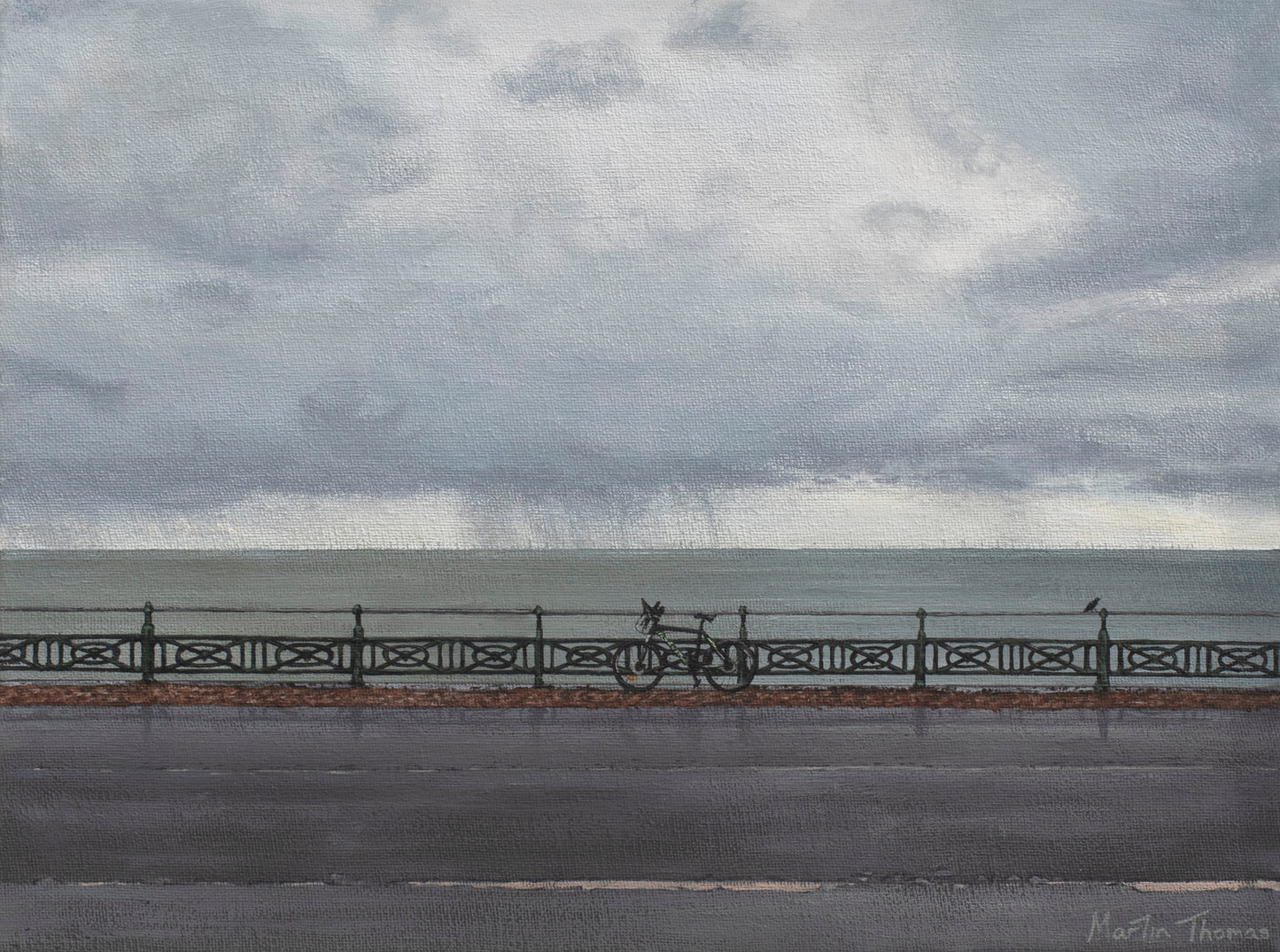 Gloomy Hove Seafront print