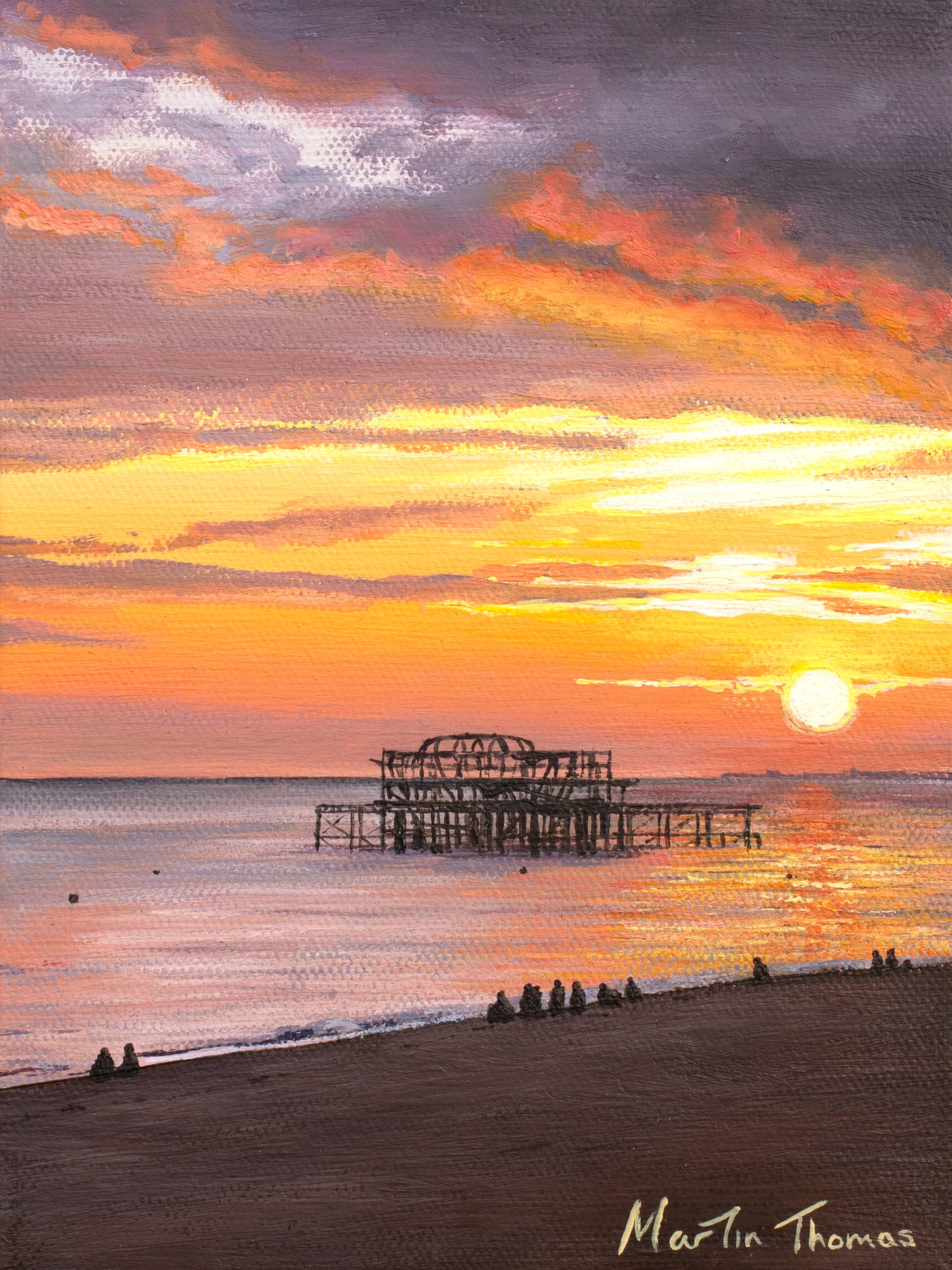 West Pier at Sunset print